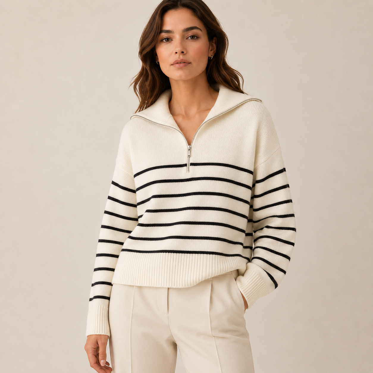Fern Half-Zip Knit Sweater — photo 6