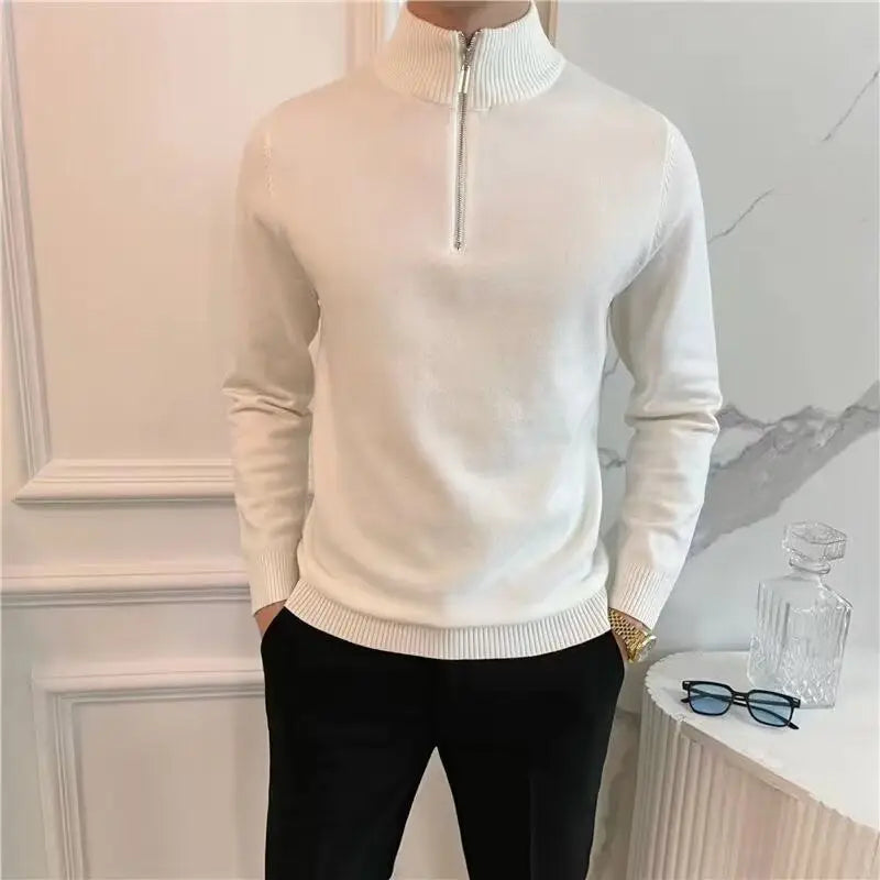 Ash Quarter-Zip Knit Sweater — photo 4