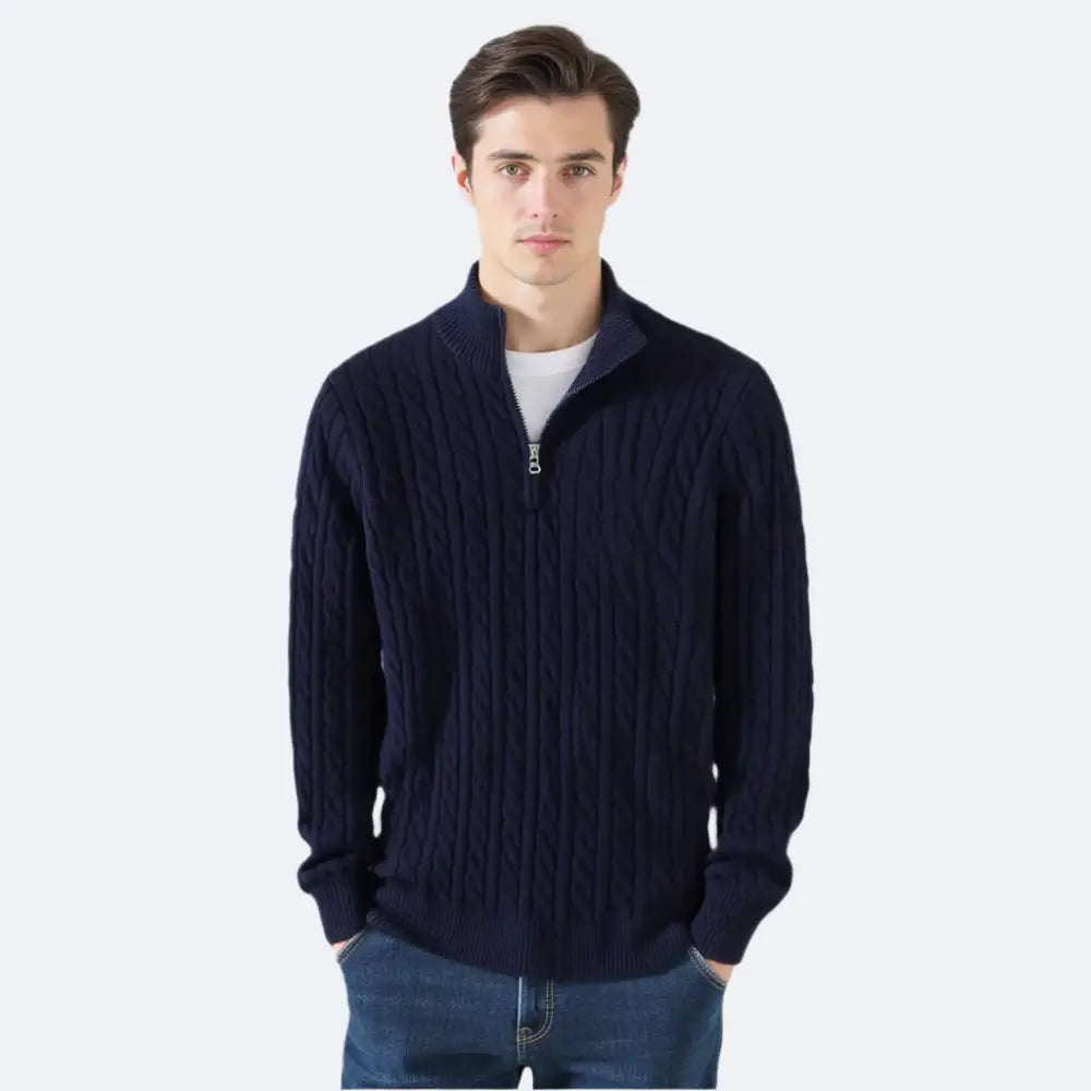 Alder Cable Half-Zip Sweater — photo 3