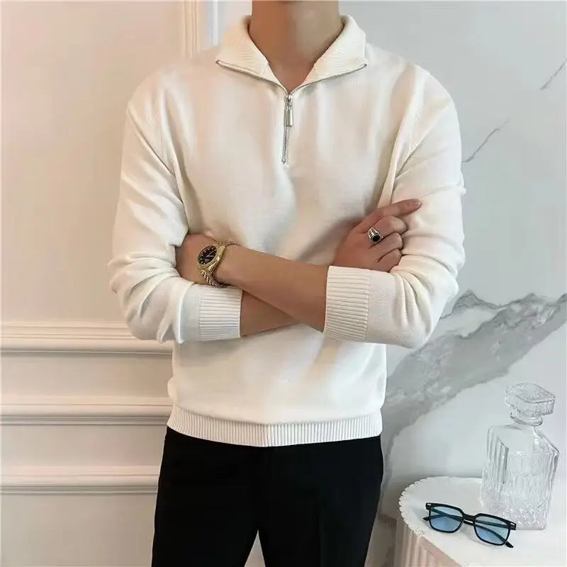 Ash Quarter-Zip Knit Sweater — photo 5
