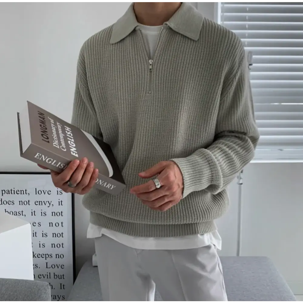 Reed Zip Polo Sweater — photo 3