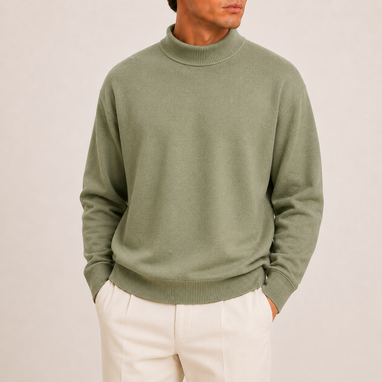 Cedar Wool Turtleneck Sweater