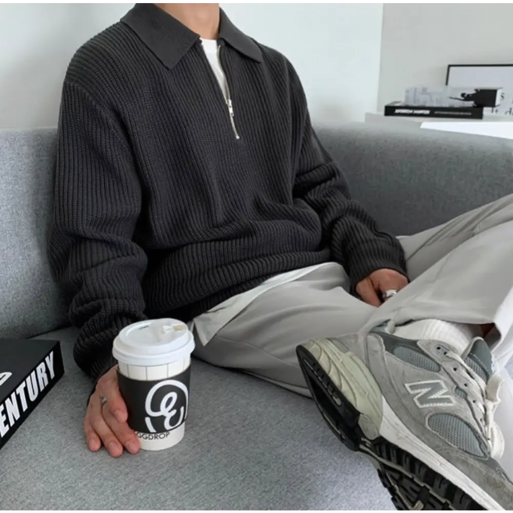 Reed Zip Polo Sweater — photo 8