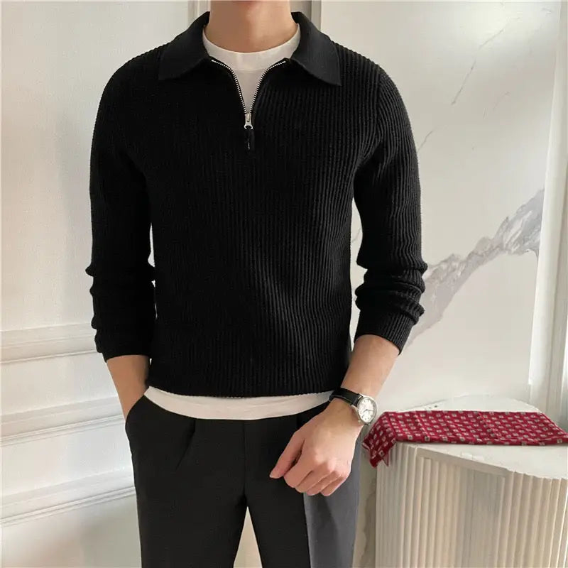 Sage Half-Zip Knit Sweater — photo 11