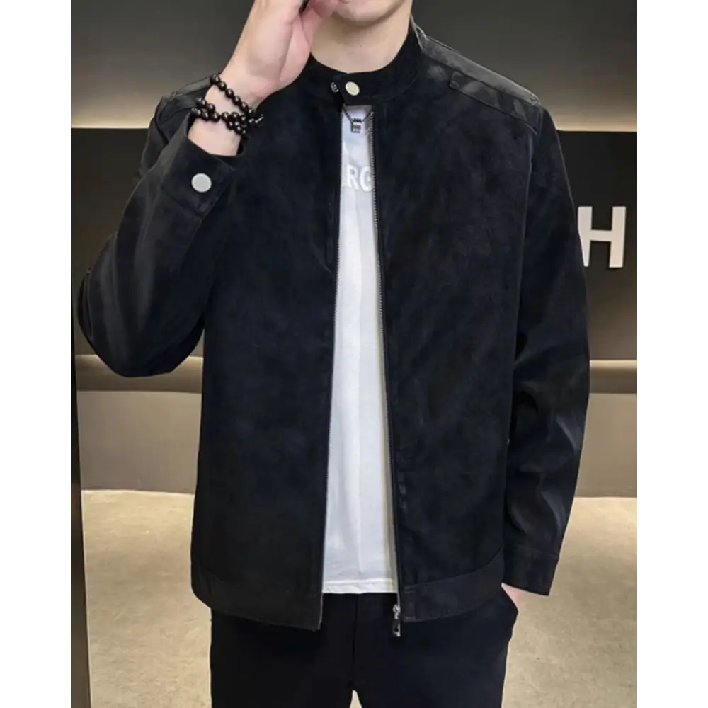 Birch Suede Zip Jacket — photo 3