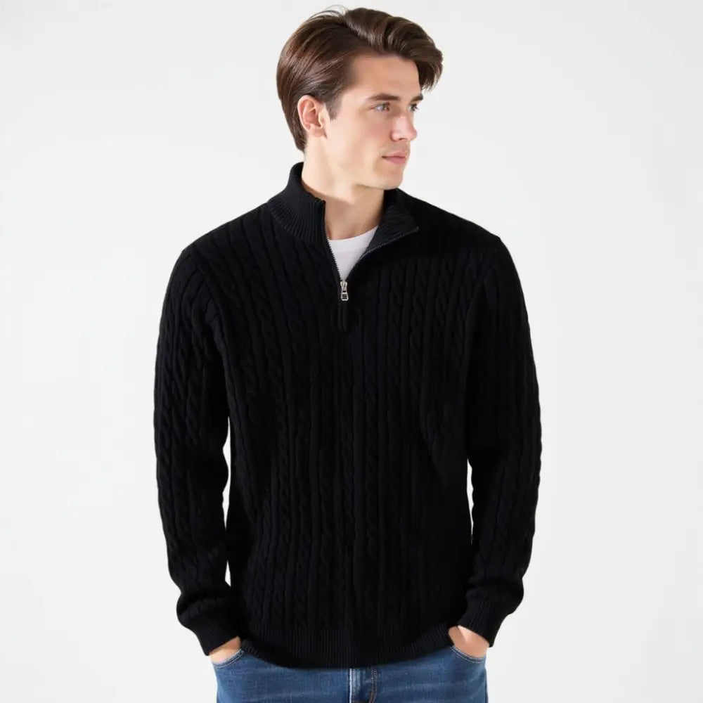 Alder Cable Half-Zip Sweater — photo 7