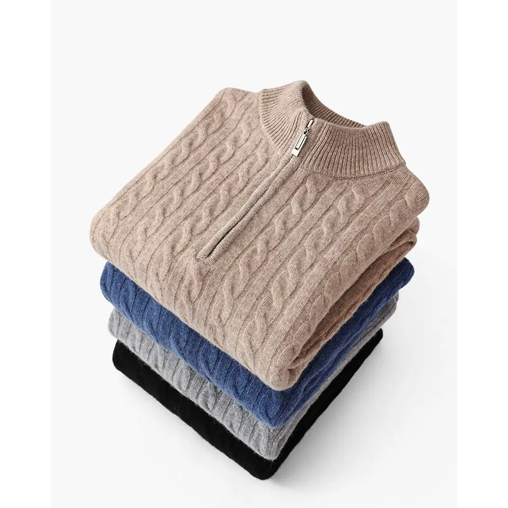 Wren Woven Half-Zip Sweater — photo 2