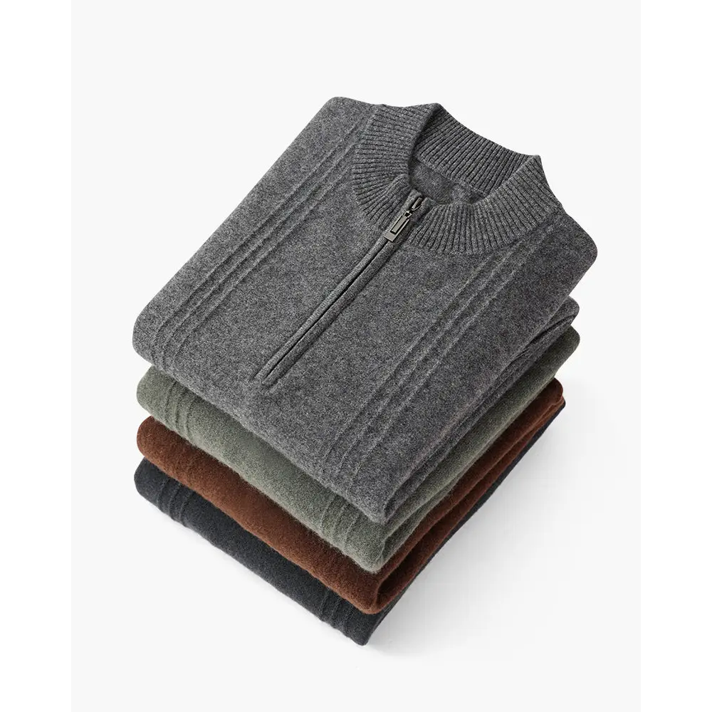 Cedar Ribbed Half-Zip Sweater — photo 2