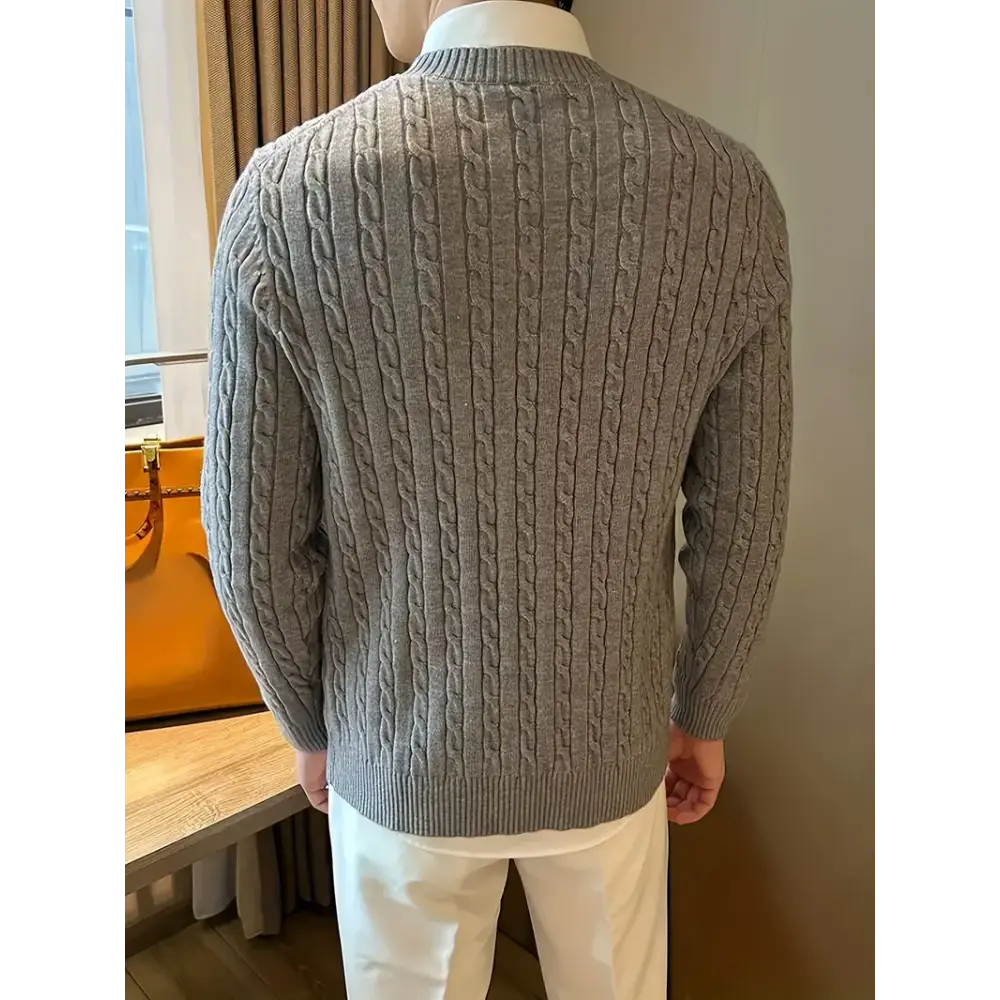Sage Cable Knit Sweater — photo 8