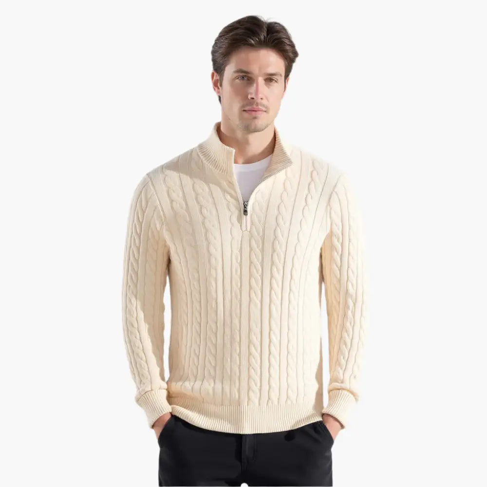 Alder Cable Half-Zip Sweater — photo 11