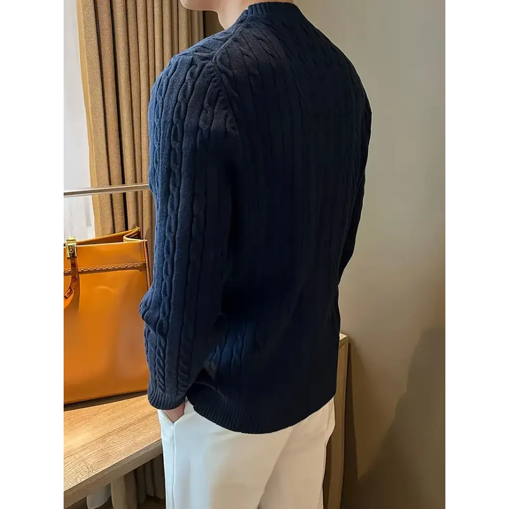 Sage Cable Knit Sweater — photo 4