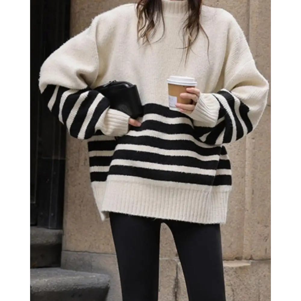 Ash Cream Stripe Sweater — photo 3